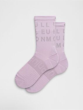 Lululemon Unisex Power Stride Crew
Socks Reflective Lilac Play